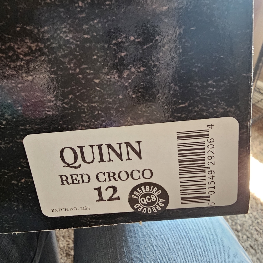 Freebird Boots Red Croco Quinn size 12 Brand New in Box - Sold Out Online! - Picture 6 of 6